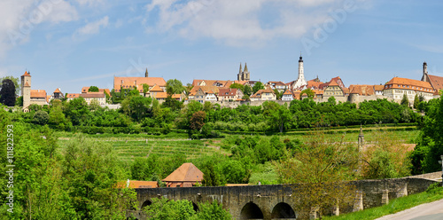 Obraz na płótnie Panorama Rothenburg ob der Tauber 