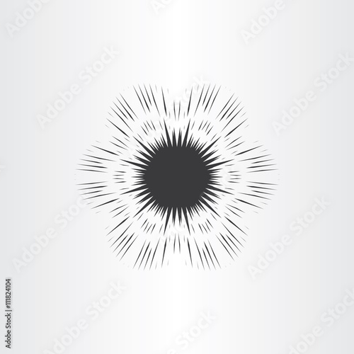 supernova star explosion icon vector photo