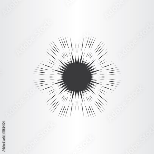 Bild auf Leinwand supernova star explosion icon vector