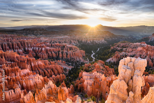 Bryce Canyon National Park with Dramatic Sunrise