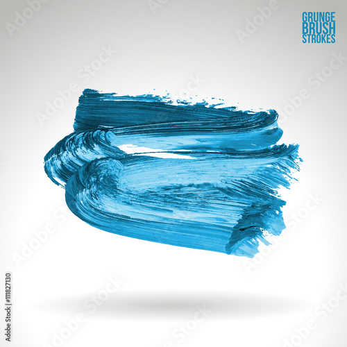 Brushstroke and texture. Vector design. Underline and border.