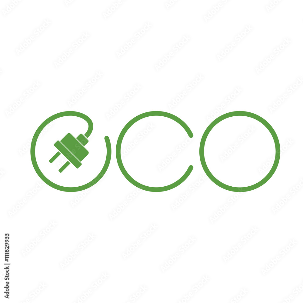 eco logo, ecology green icons set on white background eco logo, ecology green icons set on white background