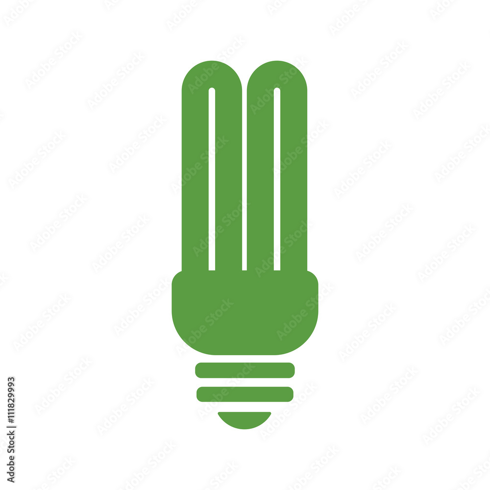 bulb, ecology green icons set on white background bulb, ecology green icons set on white background