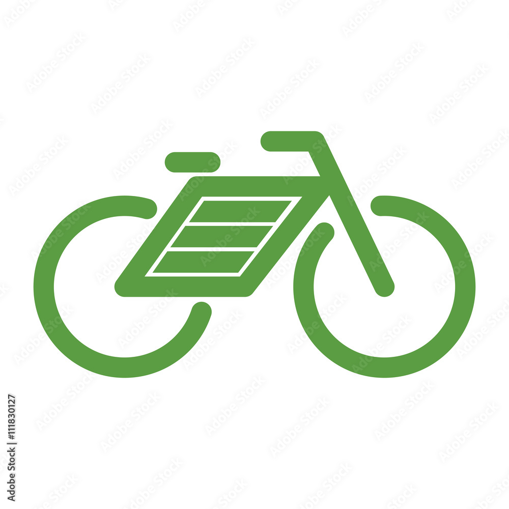 bicycle, ecology green icons set on white background bicycle, ecology green icons set on white background