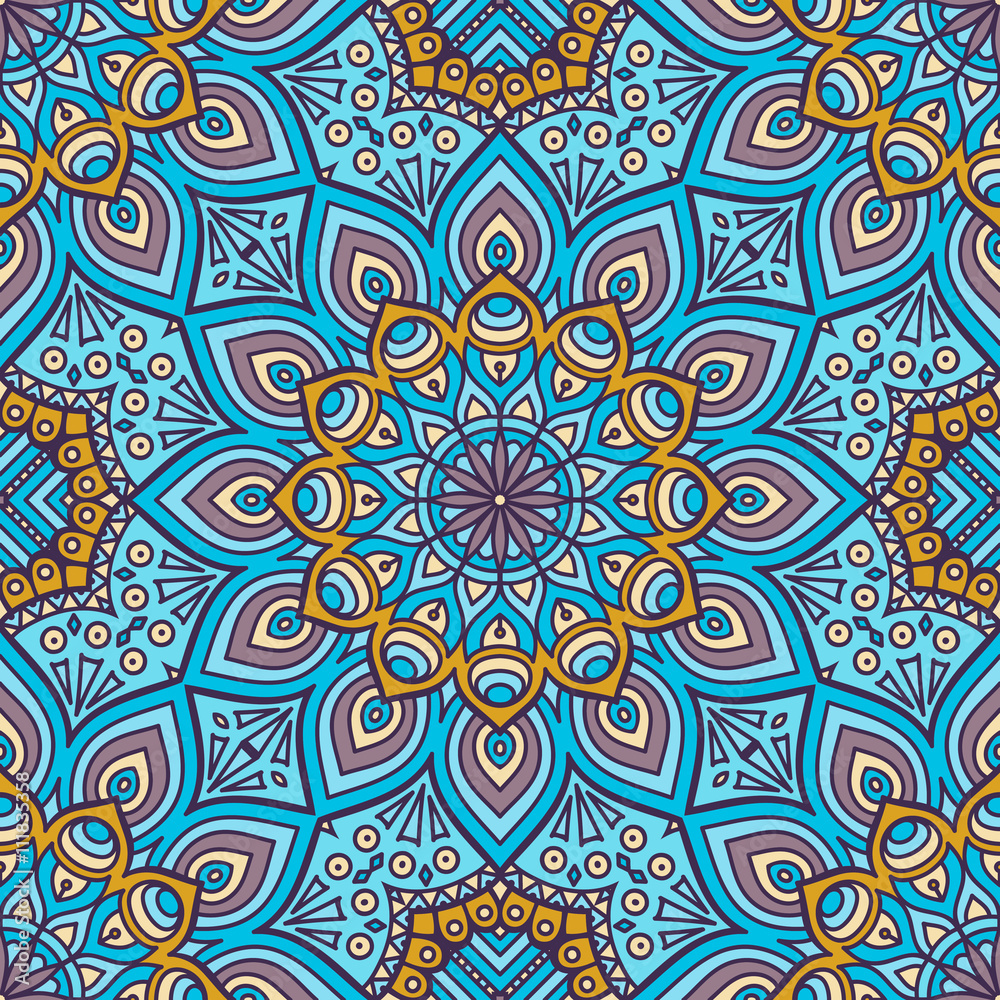 Ethnic floral seamless pattern Ethnic floral seamless pattern