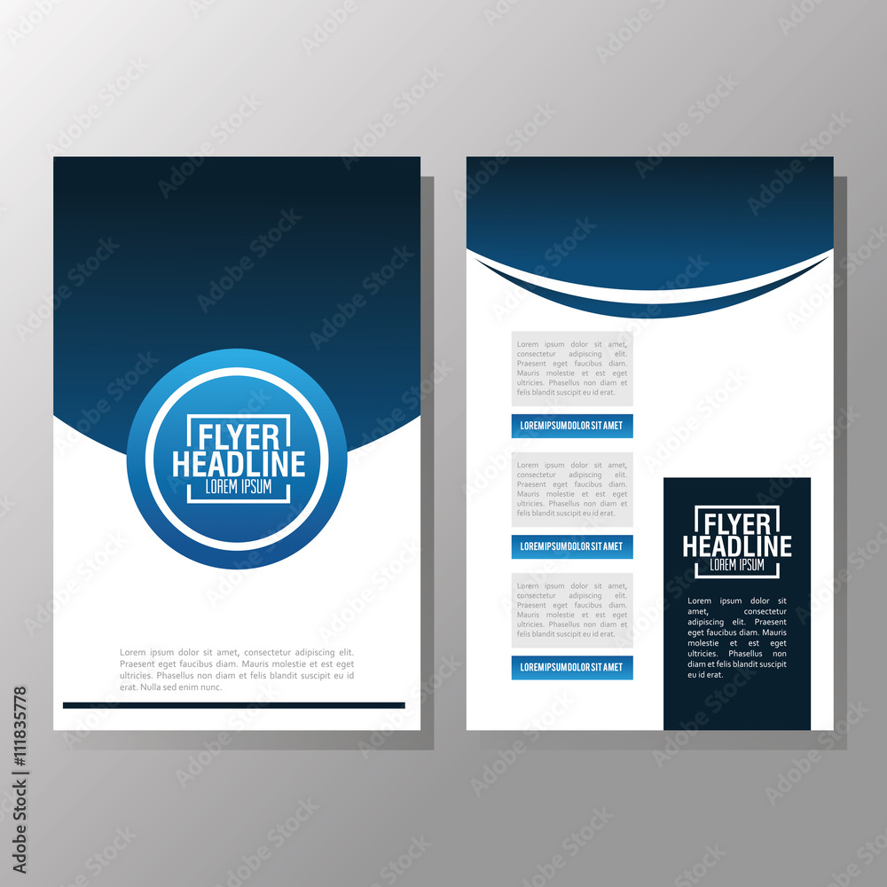 Flyer Headline design. Paper icon. Colorful design Flyer Headline design. Paper icon. Colorful design