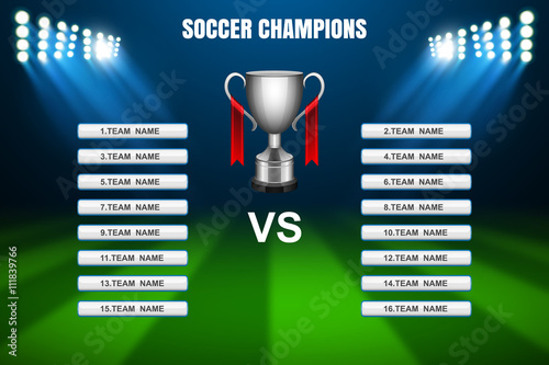 Soccer Champions template, Vector