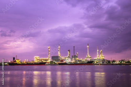 A oil refinery factory in Thailand