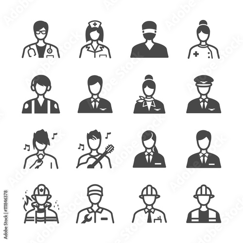 Job icons set
