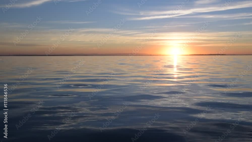 Calm Ocean at sunset Calm Ocean at sunset