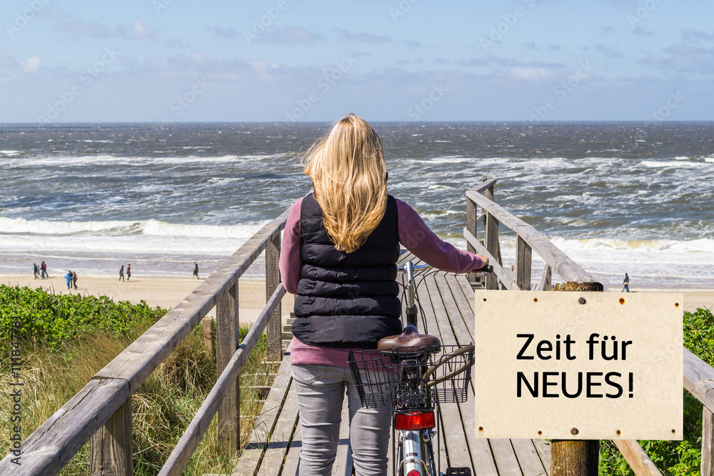 Fototapeta premium Zeit für NEUES!