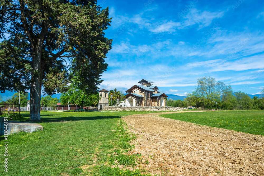 Obraz premium Lykhny temple, Abkhazia.