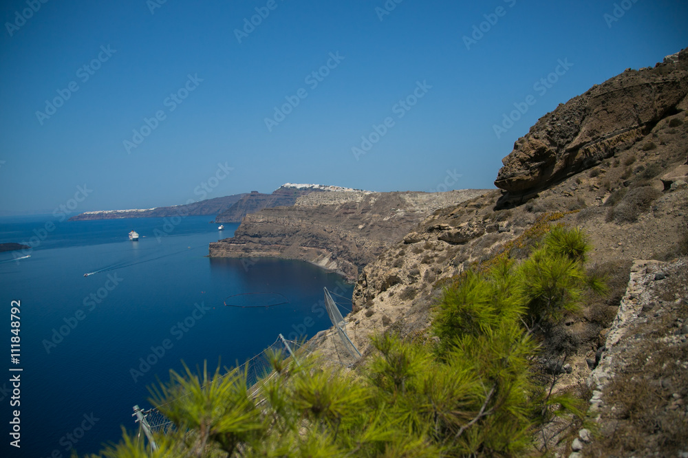 Греческие горы и море 