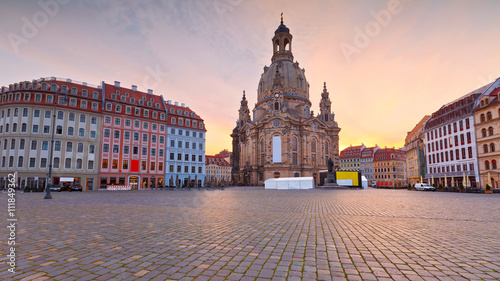 Neumarkt square in the old town of Dresden, Germany.