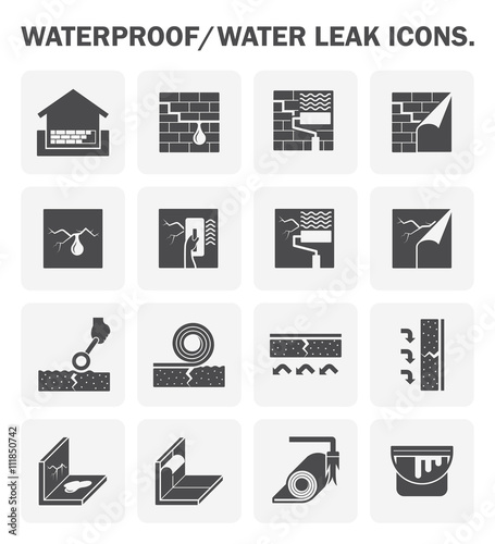 Waterproofing vector icon