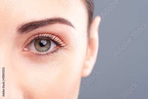 Photography Beautiful healthy girl is staring at something