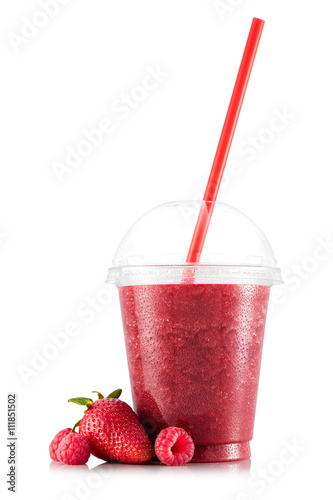 Strawberry and raspberry smoothie