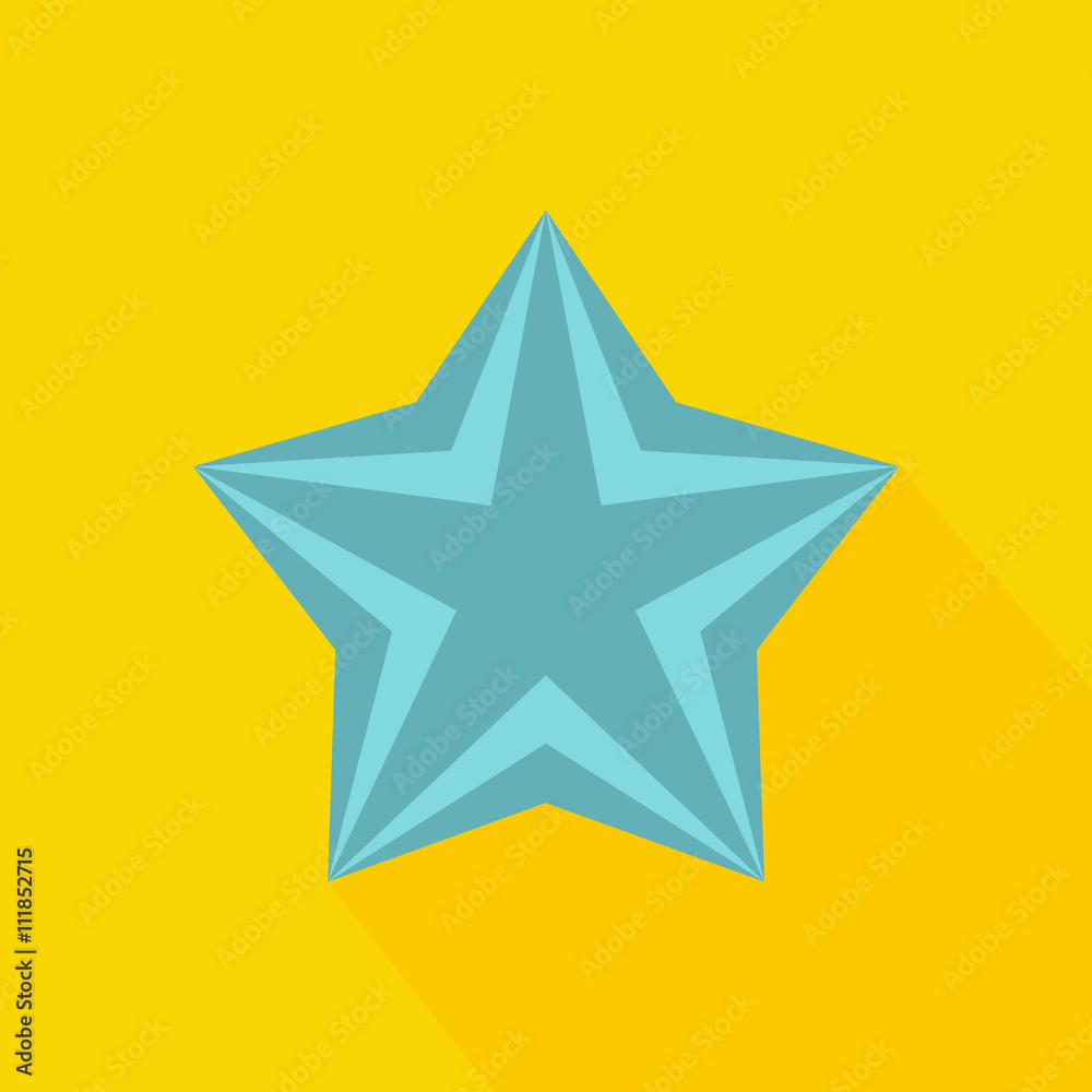 Obraz premium Star icon, flat style