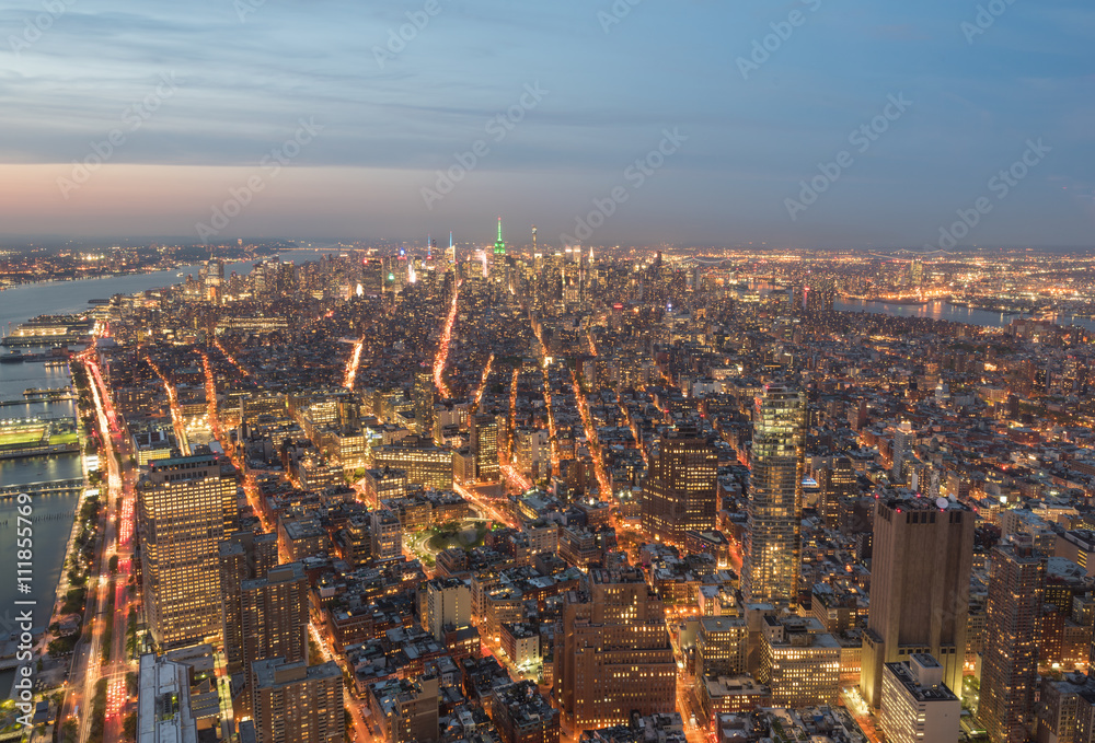 New York bei Nacht