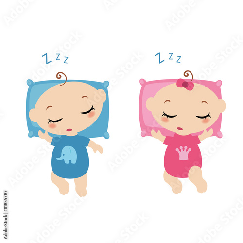 Sleeping little childrens.