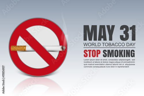  World No Tobacco Day, vector