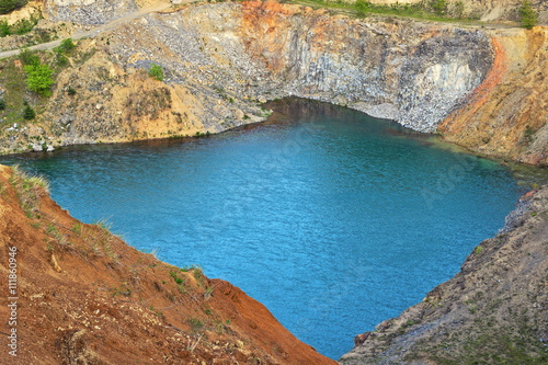lake in old abandoned quarry
