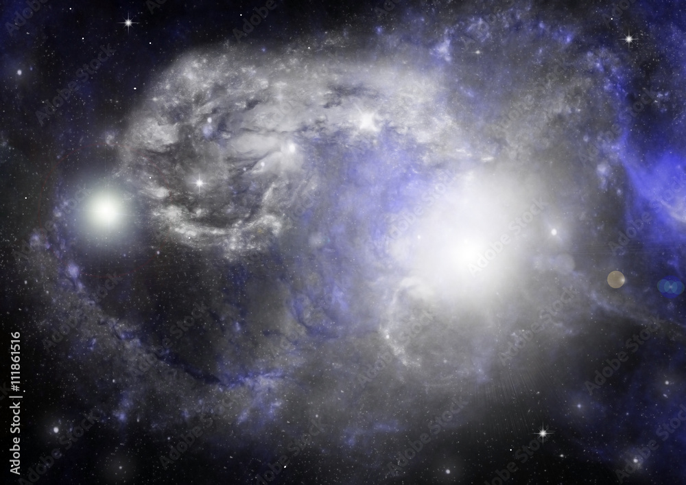 Fototapeta premium galaxy in a free space