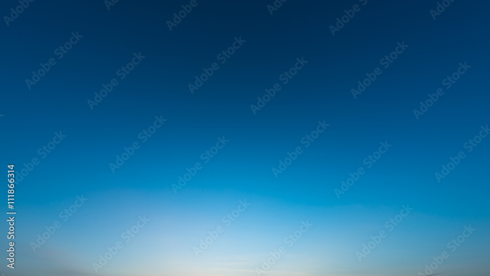 Fototapeta premium Blue sky after sunset