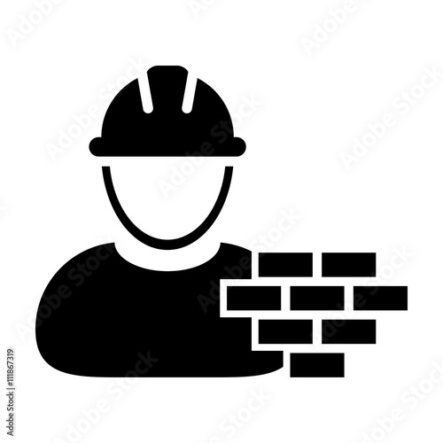 Worker Icon - Mechanic, Craftsmen, Engineer, Workman, Construction, Builder User Icon in Vector Illustration.