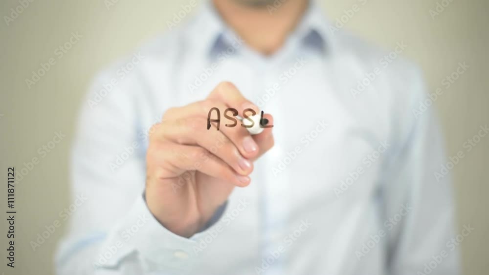 Asset Allocation , man writing on transparent wall Asset Allocation , man writing on transparent wall