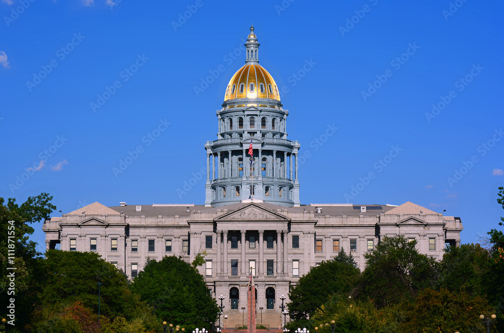 Colorado State Capitol Building on a Sunny Day