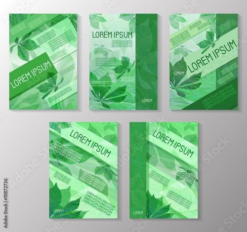 Brochure templates set