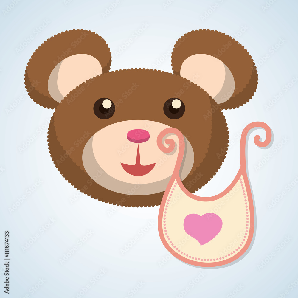 Baby shower design. invitation design. isolated illustration Baby shower design. invitation design. isolated illustration