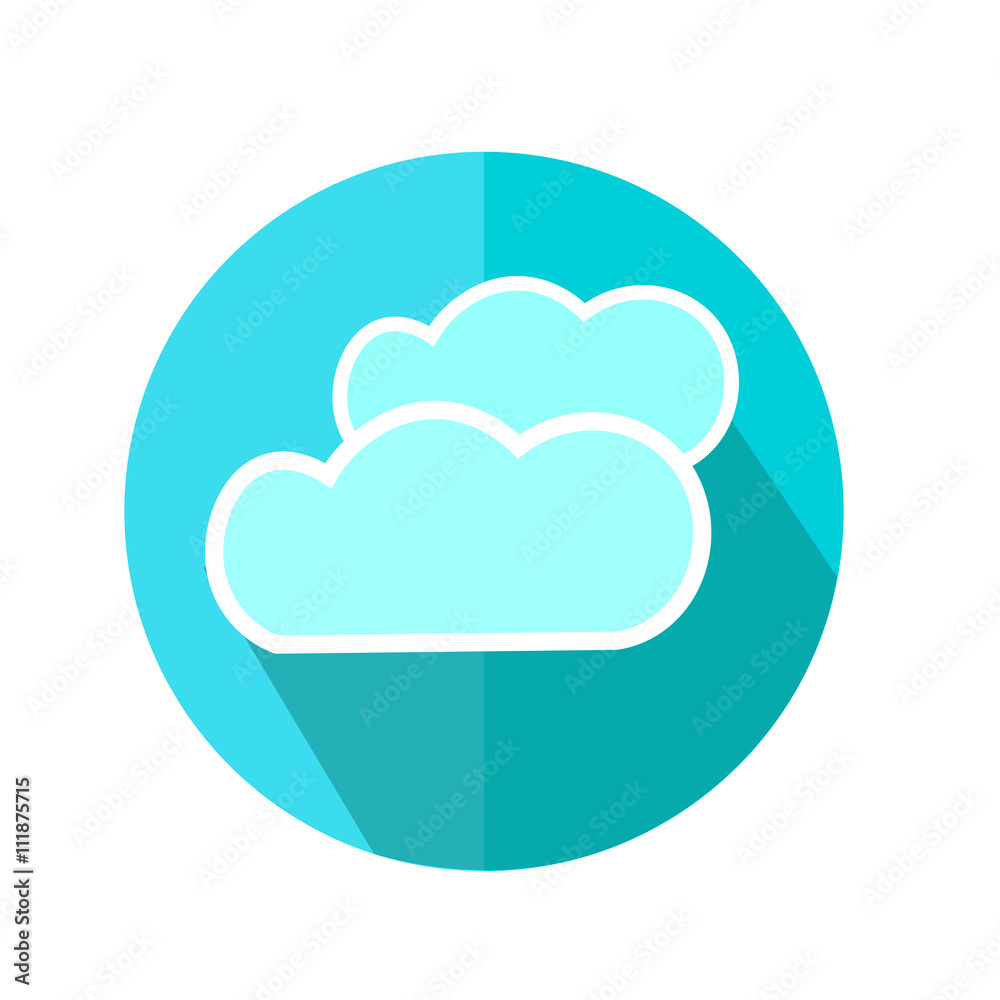Cloud Icon. Weather Forecast. Vector Illustration. Cloud Icon. Weather Forecast. Vector Illustration.