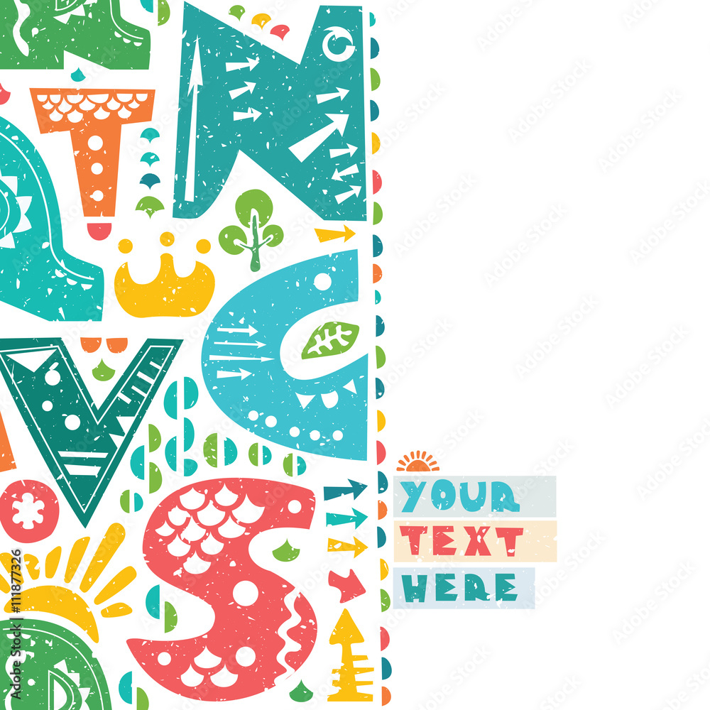 Letter print design