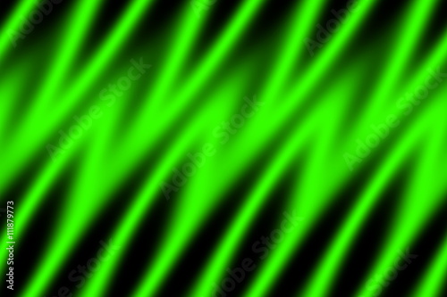 Illustration of green and black flames