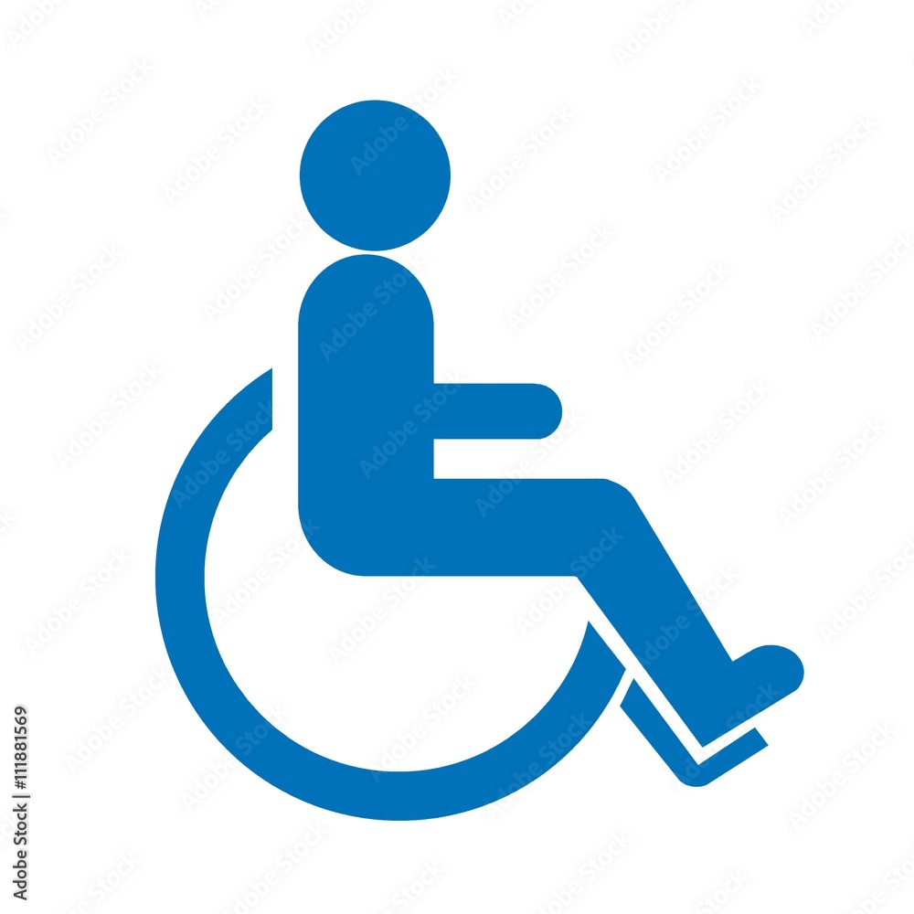 Homme handicapée en fauteuil roulant Homme handicapée en fauteuil roulant