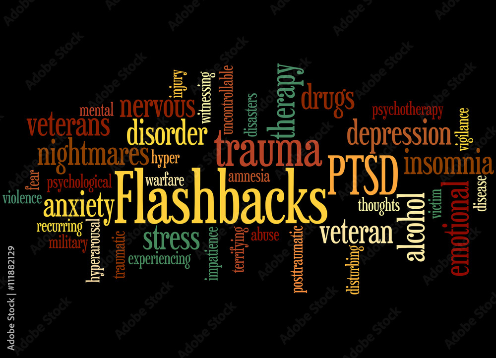 Flashbacks, word cloud concept 5