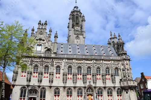 Photography The late-gothic town hall of Middelburg, Netherlands