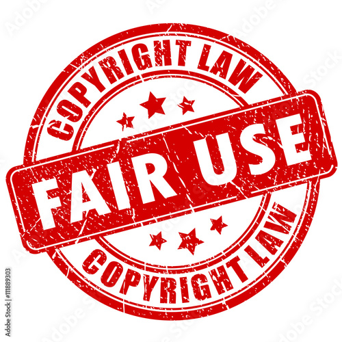 Fair use copyright rubber stamp