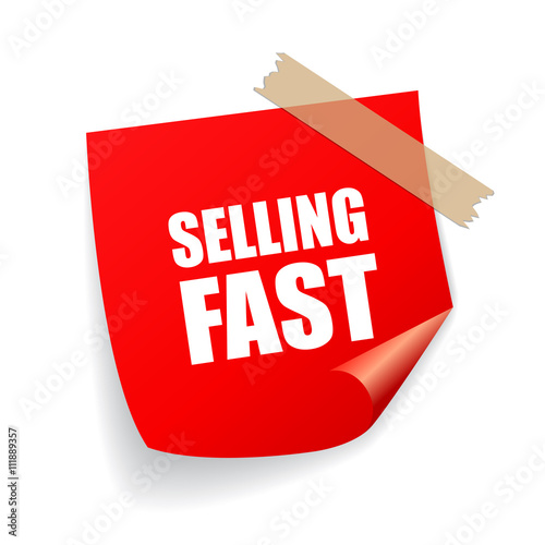 Selling fast sticker