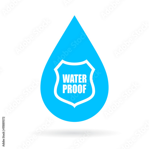 Water proof drop icon