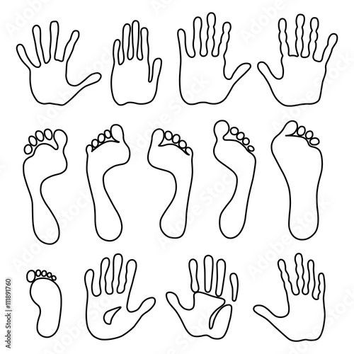 Generation hand and foot prints