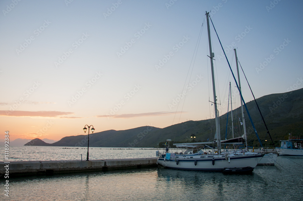 Fototapeta premium Sailing yacht in Greece