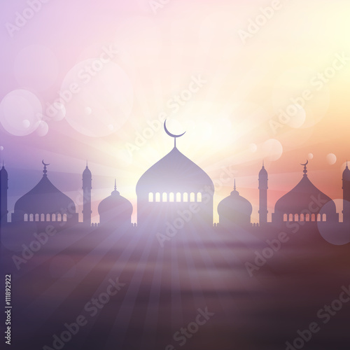 Ramadan landscape background