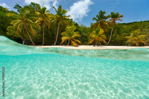 Beautiful tropical beach at Caribbean © BlueOrange Studio