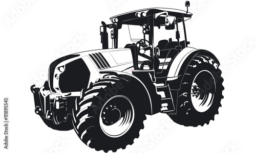 Traktor Schlepper Lohnunternehmen Stock Vektorgrafik Adobe Stock
