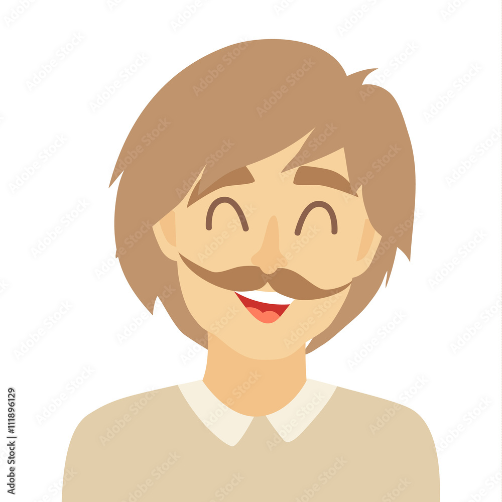 Flat cartoon asian man vector icon. Asian man icon illustration. Face of Japanese man icon. Young people head flat icon. Isolated avatar on white background Flat cartoon asian man vector icon. Asian man icon illustration. Face of Japanese man icon. Young people head flat icon. Isolated avatar on white background