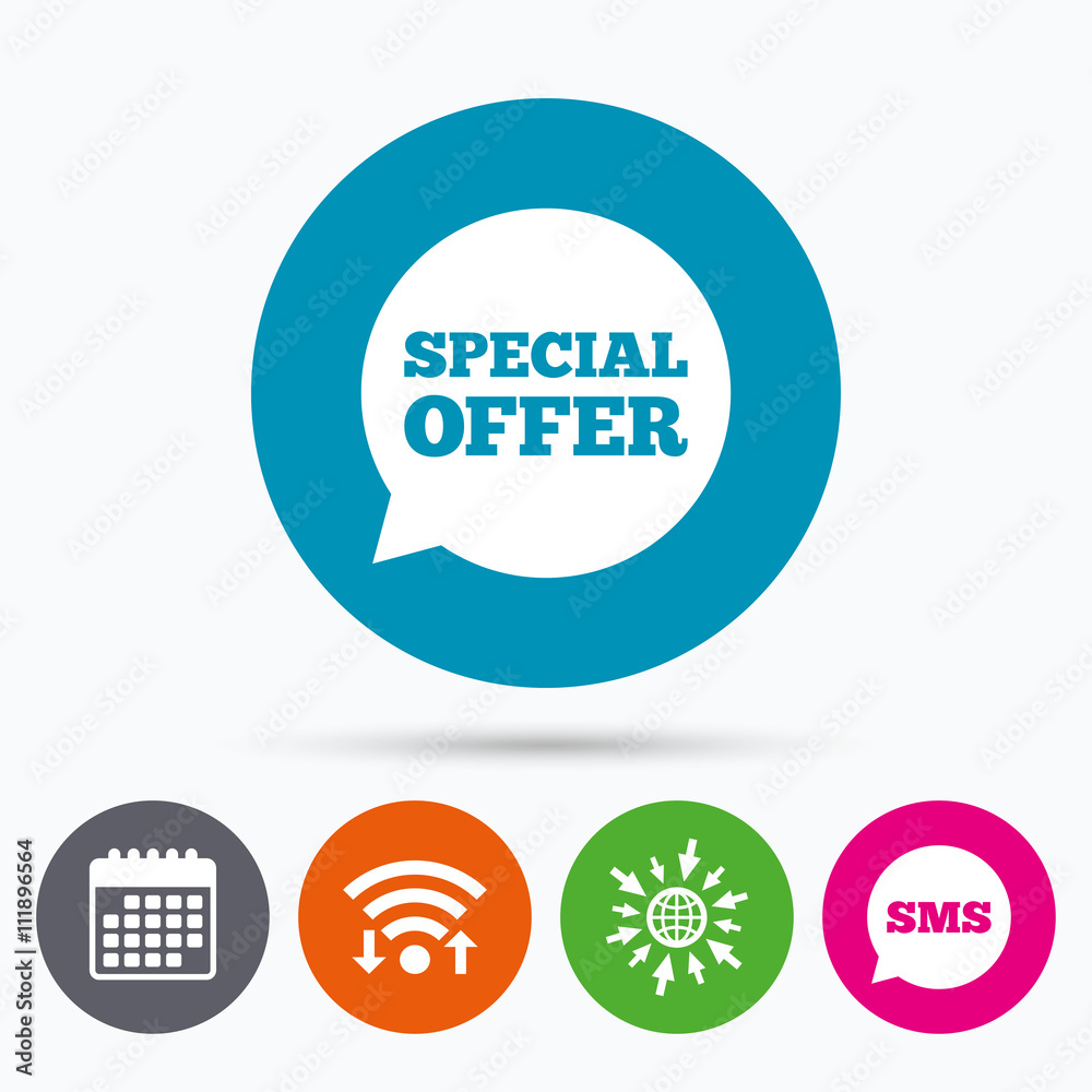 Special offer sign icon. Sale symbol. Special offer sign icon. Sale symbol.
