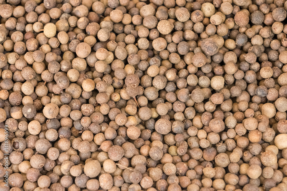 Spices of black pepper grains closeup Spices of black pepper grains closeup